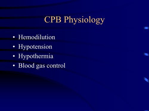 Introduction to Cardiopulmonary Bypass - TSDA