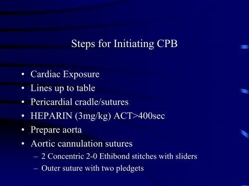 Introduction to Cardiopulmonary Bypass - TSDA