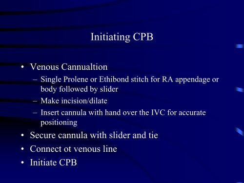 Introduction to Cardiopulmonary Bypass - TSDA