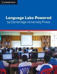 Language Labs 2013 - Cambridge University Press India