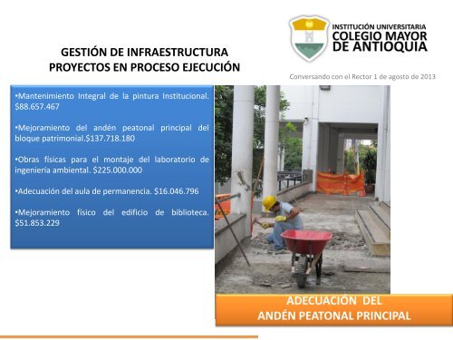 RendiciÃ³n de Cuentas Vigencia 2012 - Colegio Mayor de Antioquia