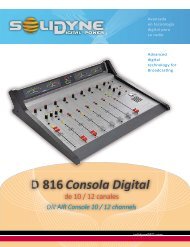 Consola Digital D816 - Solidyne