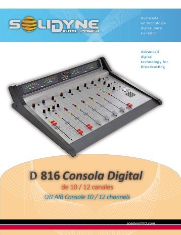 Consola Digital D816 - Solidyne