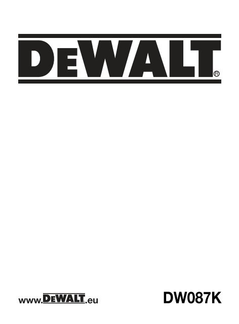 DW087K - Service après vente - Dewalt