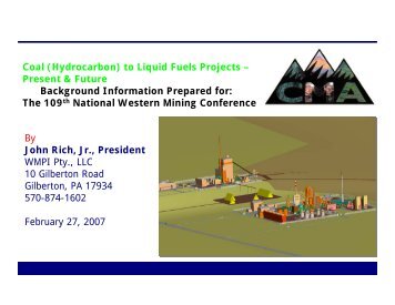 WMPI Pty., LLC - Colorado Mining Association