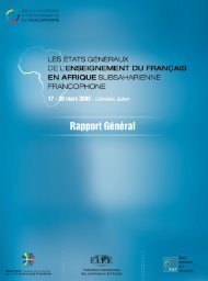 Etats gÃ©nÃ©raux de l'enseignement du franÃ§ais en Afrique ...