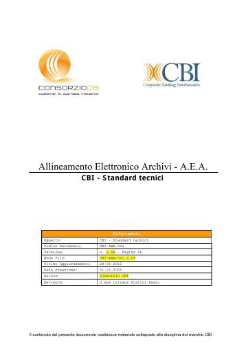 Allineamento Elettronico Archivi - A.E.A. - Gruppo Banca Sella