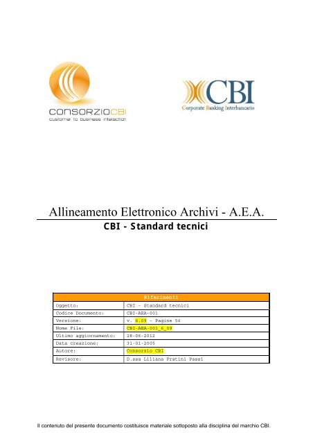 Allineamento Elettronico Archivi - A.E.A. - Gruppo Banca Sella