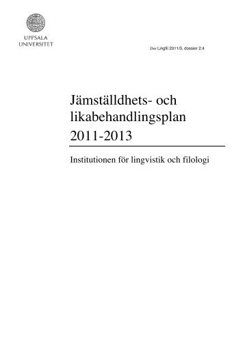 2011-2013 - Institutionen fÃ¶r lingvistik och filologi - Uppsala universitet
