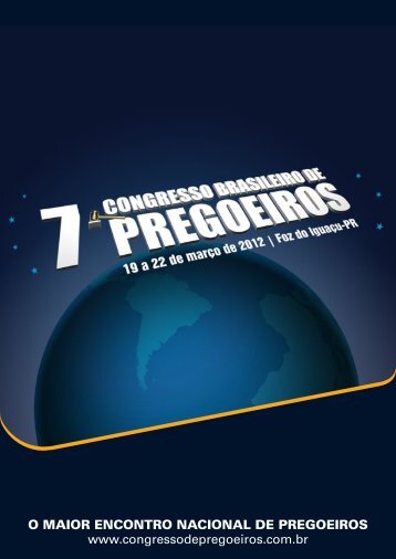 O MAIOR ENCONTRO NACIONAL DE PREGOEIROS ... - ComprasNet