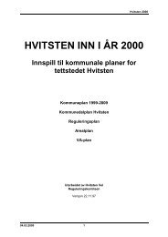 Hvitsten Vel ( 1997) laget et dokument for Hvitstens fremtid i forkant ...