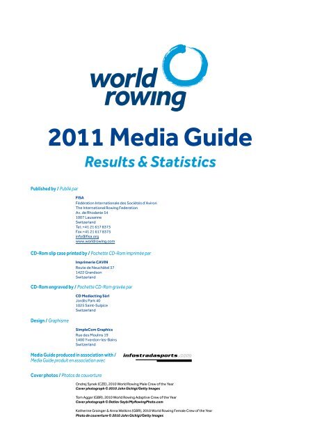 MEDIA GUIDE - World Rowing