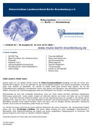 kurzinformationen - Mukoviszidose Landesverband Berlin ...