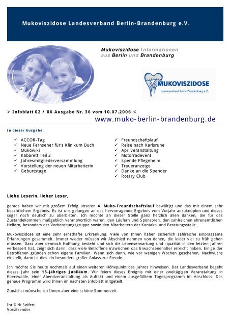 kurzinformationen - Mukoviszidose Landesverband Berlin ...