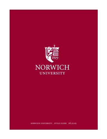 syle_guide.pdf (2.7mb) - Norwich University