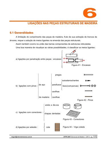 LigaÃ§Ãµes de Est. de madeira - Engenhariaconcursos.com.br