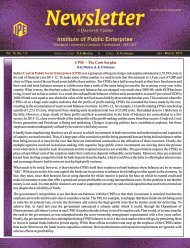 Newsletter bulletin Jan-March 2013 Web - Institute of Public Enterprise