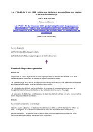 Loi nÂ° 96-41 du 10 juin 1996, relative aux dÃ©chets et au ... - REME