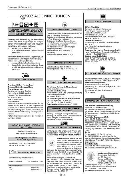 Fasnetfahrplan - Münstertal