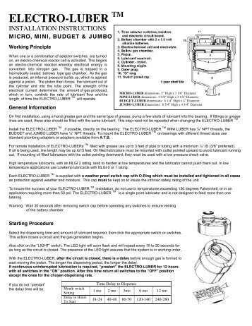 Esso Returned Units Report 25 Jan 2010 - ATS Electro-Lube