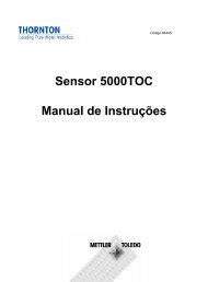 Sensor 5000TOC Manual de InstruÃ§Ãµes - METTLER TOLEDO