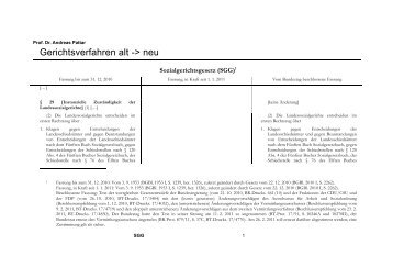 Gerichtsverfahren alt -> neu - Verwaltung.modern