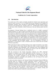 National Fisheries Development Board - Animal & Fish Resources