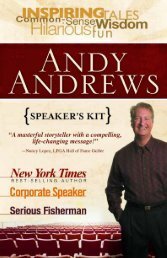 Speaker's Kit - Andy Andrews