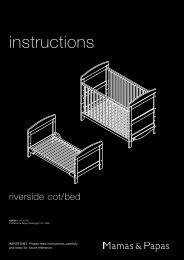 Murano Cot-Bed instructions - Mamas &amp; Papas