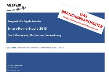 AusgewÃ¤hlte Ergebnisse der Smart-Home-Studie 2013