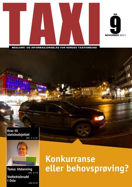 TAXI nr. 9/11 - Norges Taxiforbund