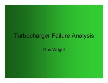 Turbocharger Failure Analysis - by Gus Wright