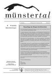 Neuauflage der Bürger-Info-Broschüre - Münstertal