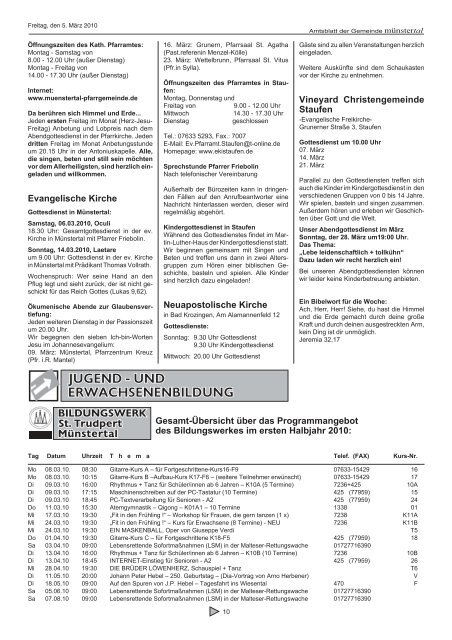 Fastensuppen-Essen - Münstertal