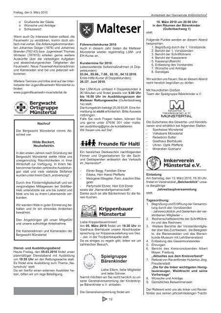 Fastensuppen-Essen - Münstertal