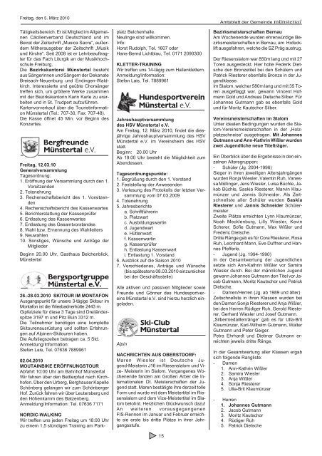 Fastensuppen-Essen - Münstertal