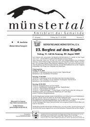 23. Bergfest auf dem Köpfle - Münstertal