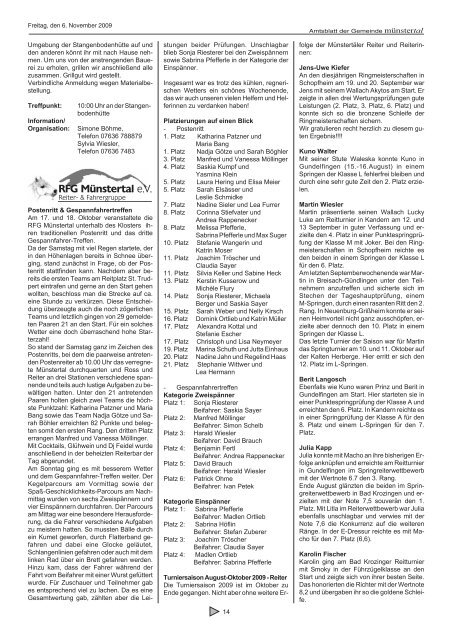 Durchführung des Winterdienstes 2009/ 2010 - Münstertal