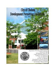 Development Permitting Guidebook (pdf) - June ... - Chelsea City Hall