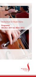 Beitrittserklärung - Hochschule für Musik Mainz - Johannes ...