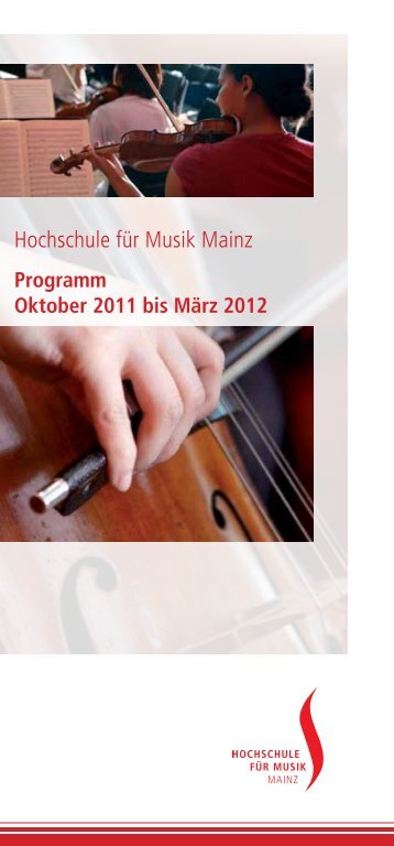 Beitrittserklärung - Hochschule für Musik Mainz - Johannes ...