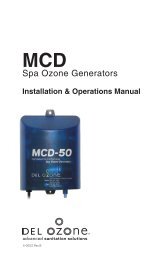 MCD-50 Manual - DEL Ozone