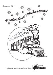 Dezember 2011 - Musikverein Gambach