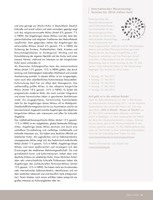 Bulletin - Deutscher Museumsbund