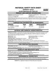 MATERIAL SAFETY DATA SHEET - Pacific Biocontrol Corporation