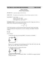 Lab #2 Diode Characterization - Department of Electrical and ...