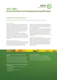 MPS-ABC: Environmental record keeping and qualification ...