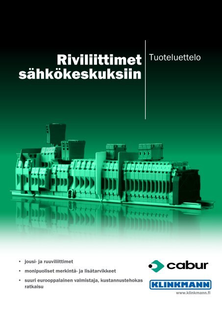 Riviliittimet sÃ¤hkÃ¶keskuksiin - Klinkmann.