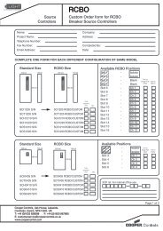 RCBO Source Controller Order Form - iLight