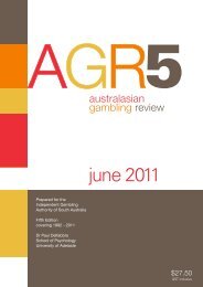 Australasian gambling review fifth edition (1992-2011)